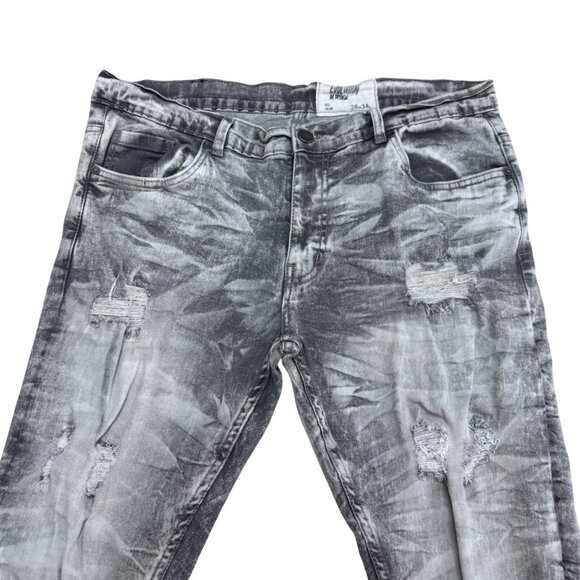 Evolution in Design Distressed Jean Men's Stretch Denim Pants, Size 36 x 34 - Picture 3 of 11